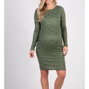 Olive Green Maternity Dress